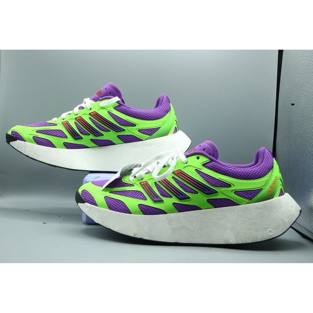 Adidas Adizero Aruku W Lucid Lime Court Purple Running Shoes JP5566 Womens 8.5 - Picture 3 of 10